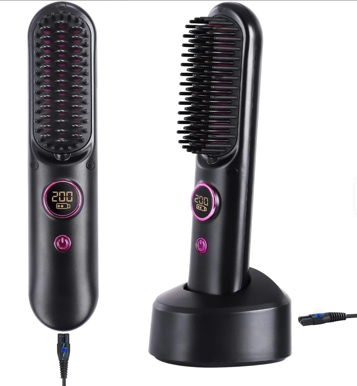 Draadloze haarborstel styling